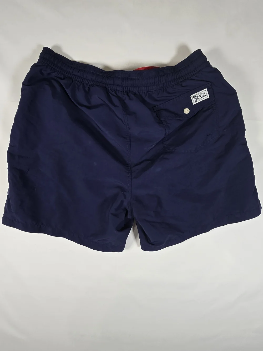 Polo by Ralph Lauren Navy Elastic Waist Swim Trunks